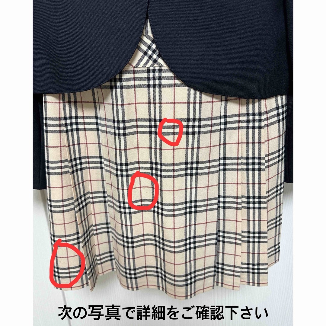 BURBERRY(バーバリー)の入学式　卒園式　Burberry フォーマルワンピース　ボレロ　三点セット⭐︎ キッズ/ベビー/マタニティのキッズ服女の子用(90cm~)(ドレス/フォーマル)の商品写真