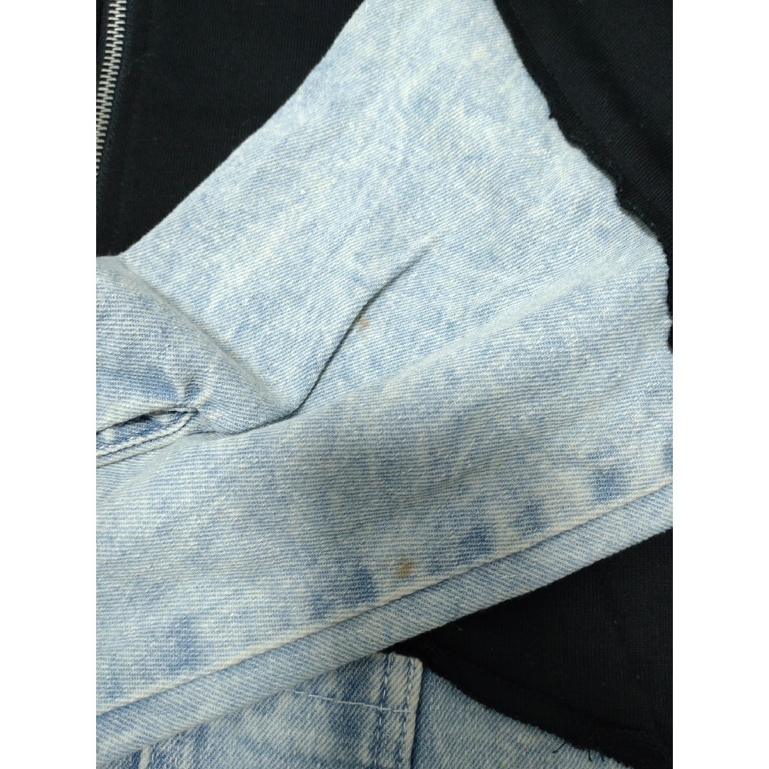 クックジーンズ/Cook jeans デニムドッキングオーバーZIPパーカー メンズのトップス(パーカー)の商品写真