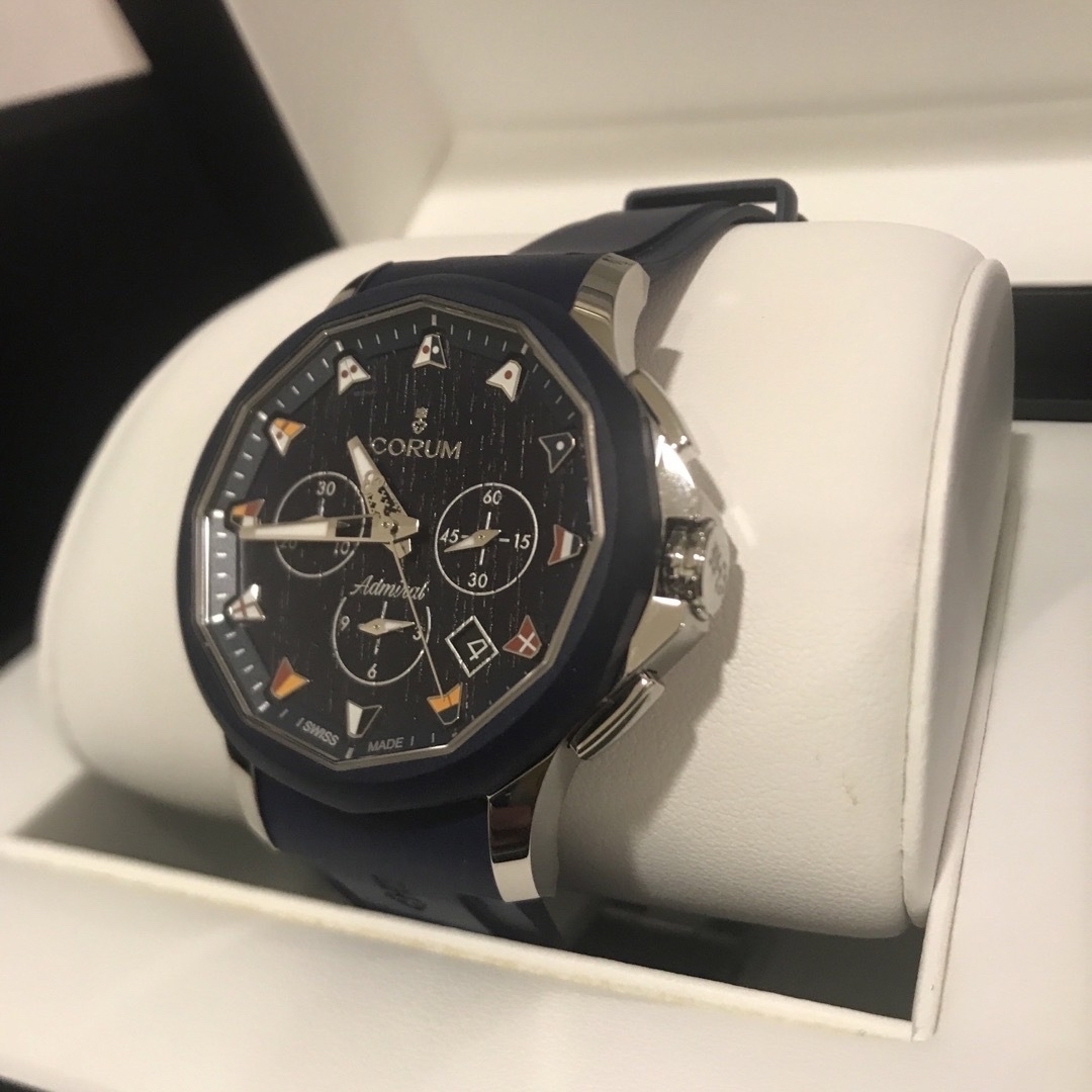 CORUM(コルム)のコルムCORUMアドミラルズカップ レジェンド42 デイト 自動巻き 保証書付き メンズの時計(腕時計(アナログ))の商品写真