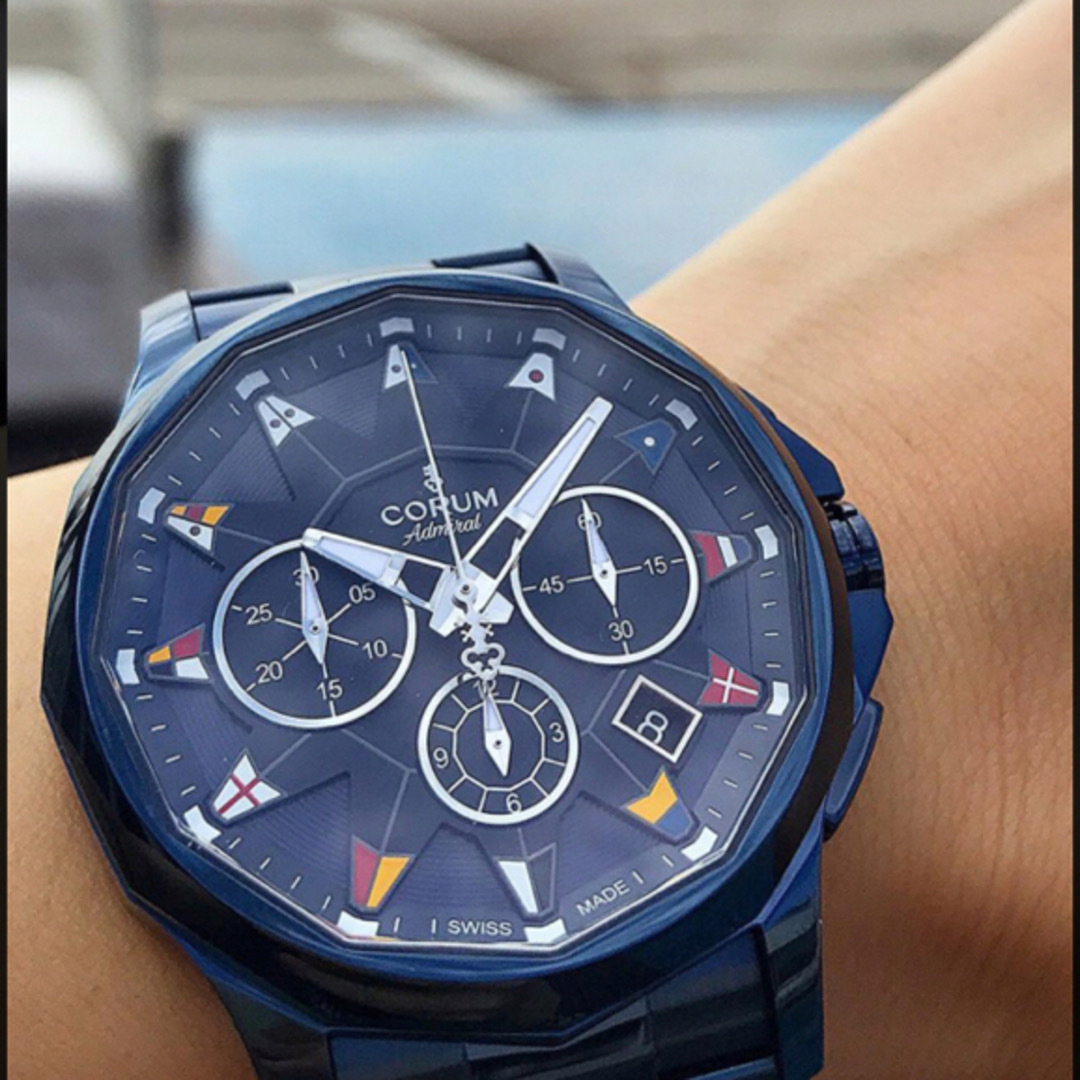 CORUM(コルム)のコルムCORUMアドミラルズカップ レジェンド42 デイト 自動巻き 保証書付き メンズの時計(腕時計(アナログ))の商品写真