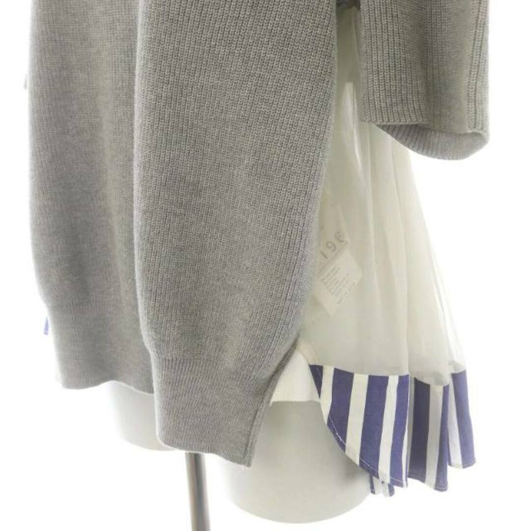 sacai(サカイ)のサカイ SS Sweater w/Stripe Chiffon ニット レディースのトップス(ニット/セーター)の商品写真
