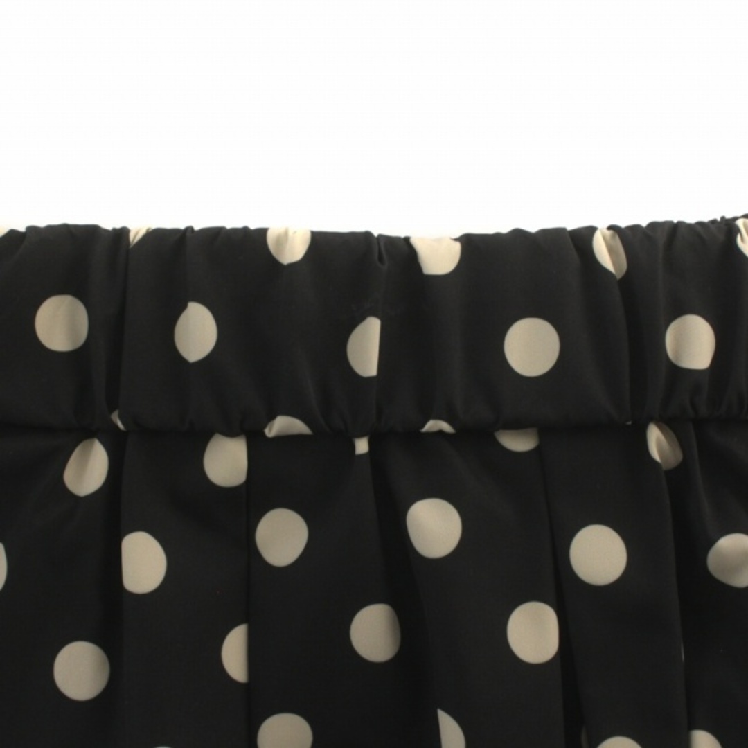 BEAUTY&YOUTH UNITED ARROWS(ビューティアンドユースユナイテッドアローズ)のユナイテッドアローズ ドットフレアスカート ウォッシャブル F 黒 レディースのスカート(ロングスカート)の商品写真