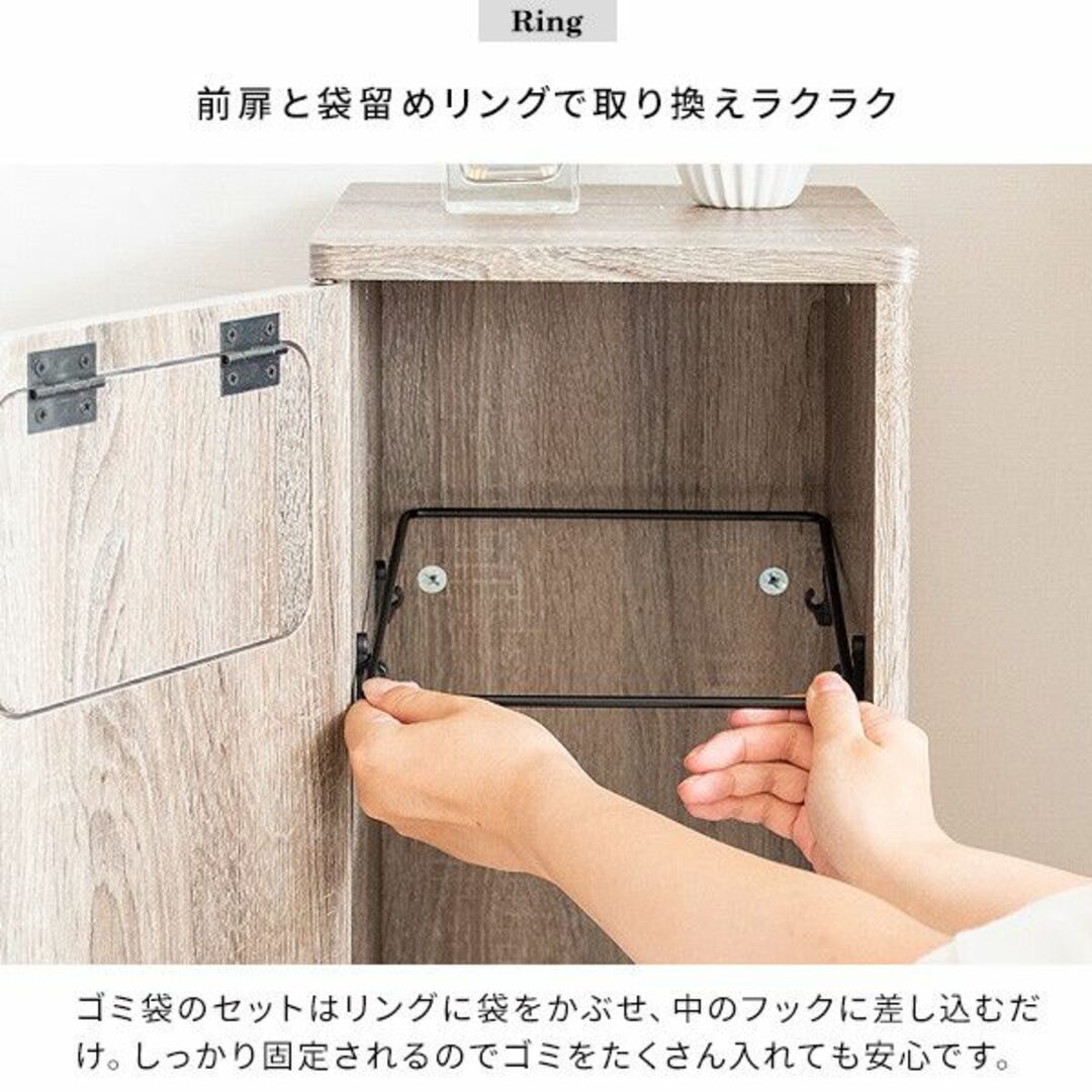 MYT DB　ゴミ箱　中サイズ　ナチュラル インテリア/住まい/日用品のインテリア小物(ごみ箱)の商品写真