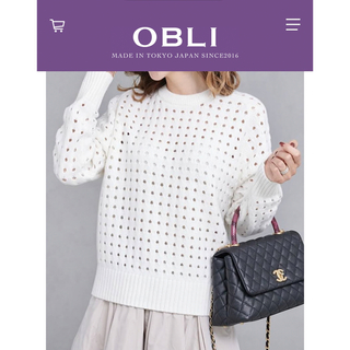 OBLI-オブリ- オープンウールニット(ニット/セーター)