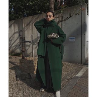 アメリヴィンテージ(Ameri VINTAGE)のAmeri VINTAGE STAND COLLAR SCARF COAT(ロングコート)