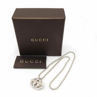 グッチ(Gucci)の【美品】【正規品】GUCCI ネックレス Gロゴモチーフ ペンダント 925(ネックレス)