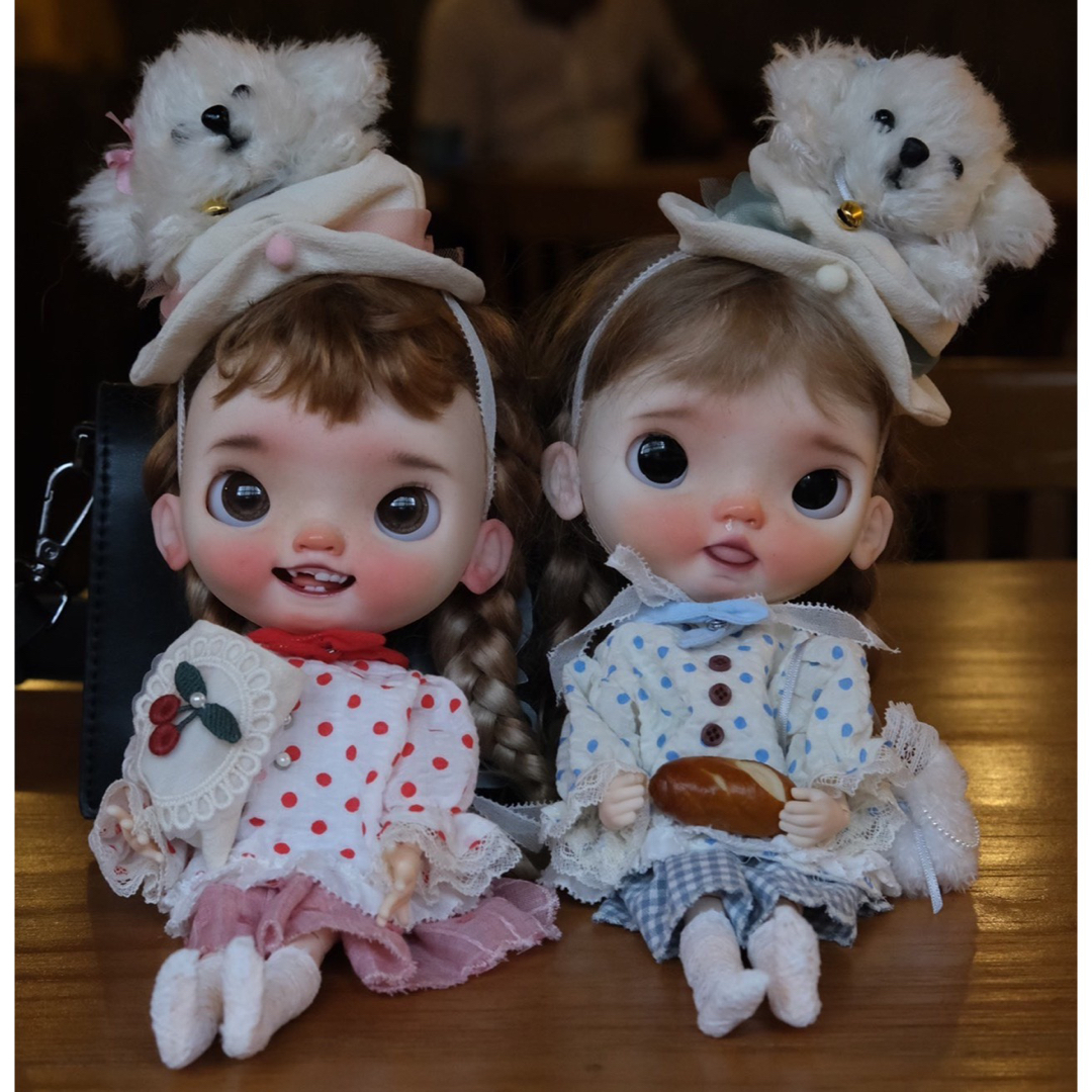 人形ブライス お洋服 アウトフィット 海外作家製 Dot Puppies 双子 姉妹