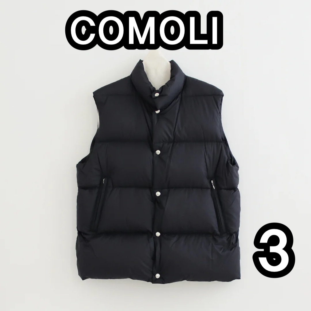 新品未使用完売品2023AW COMOLI DOWN VEST サイズ3コモリ | フリマアプリ ラクマ