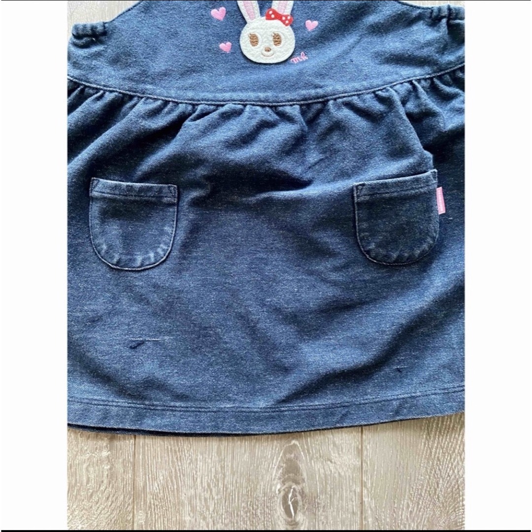 GAP(ギャップ)の専用☆GAP ワンピース コーデュロイ 90&ミキハウス ジャンスカ 70-80 キッズ/ベビー/マタニティのキッズ服女の子用(90cm~)(ワンピース)の商品写真