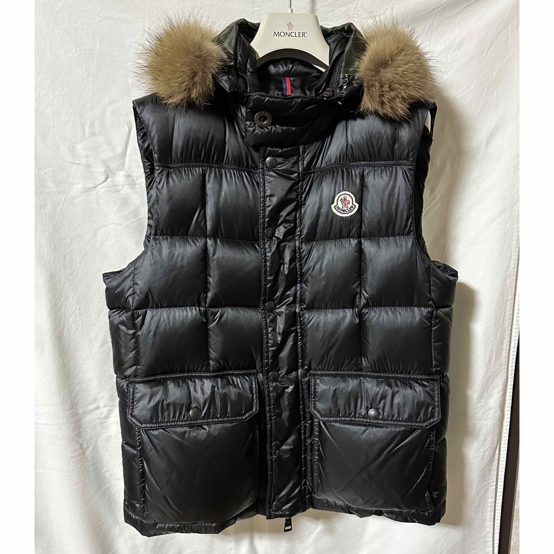 超話題新作 MONCLER ファーダウンベスト サイズ1 ジャケット・アウター ...