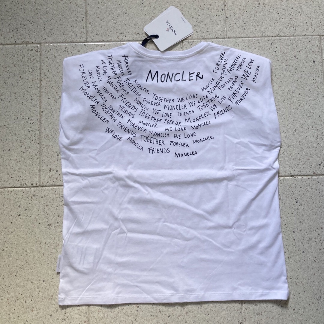 MONCLER(モンクレール)の値下げ‼︎ 白 Tシャツ 12A 正規品 レディースのトップス(Tシャツ(半袖/袖なし))の商品写真
