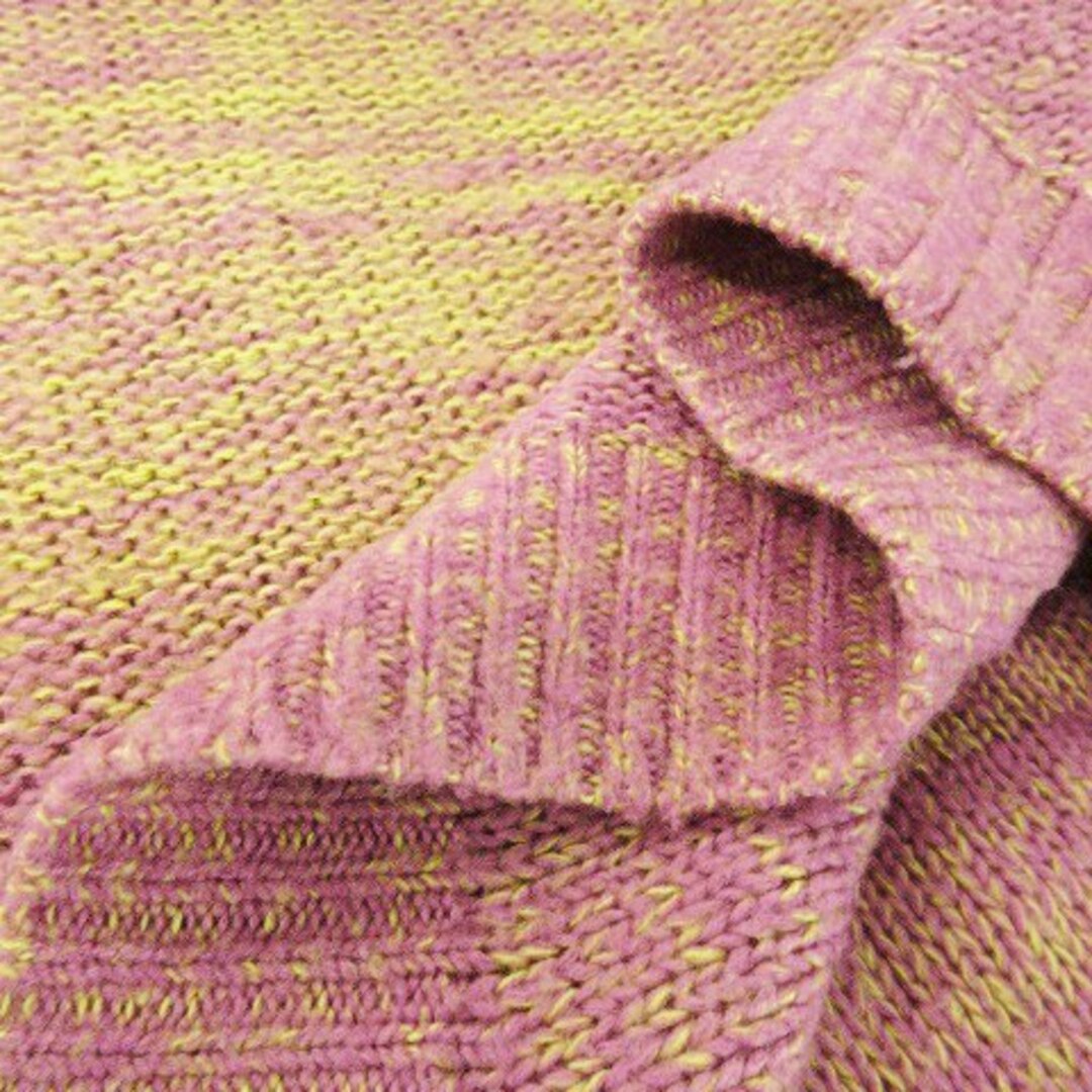 heather(ヘザー)のヘザー ニット セーター デコルテ 長袖 グラデーション ゆったり F 黄 紫 レディースのトップス(ニット/セーター)の商品写真
