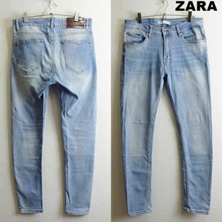 ザラ(ZARA)のZARA MAN　スキニーデニム　W82cm　ストレッチ　ハイライズ　モロッコ製(デニム/ジーンズ)