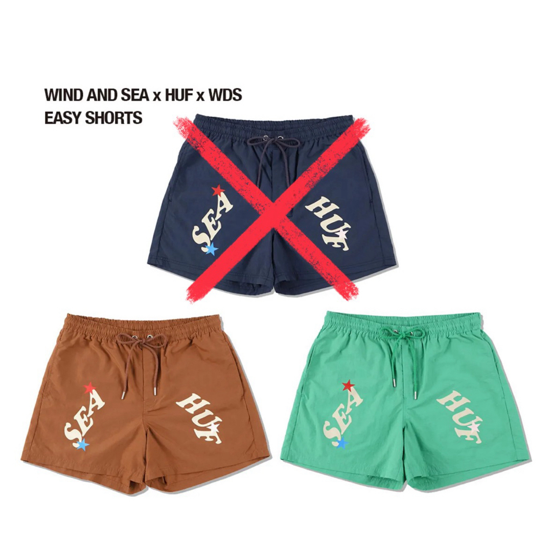 WIND AND SEA(ウィンダンシー)の【新品/未使用】WIND AND SEA x HUF EASY SHORTS  メンズのパンツ(ショートパンツ)の商品写真