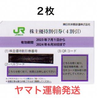 ジェイアール(JR)の２枚一組🚅JR東日本株主優待割引券🚅No.Z9(鉄道乗車券)