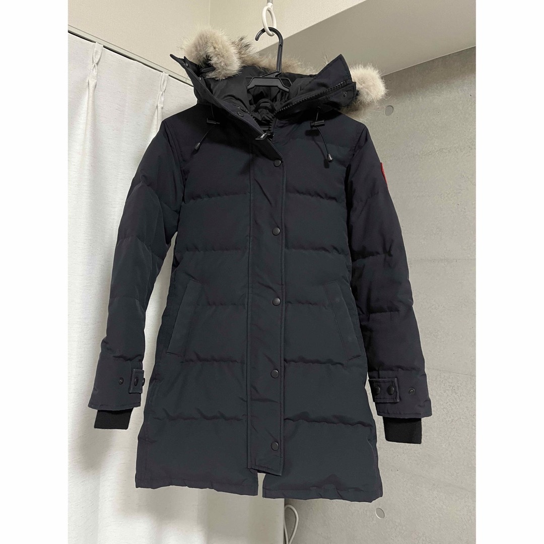 CANADA GOOSE(カナダグース)のCANADA GOOSE  シェルバーン　ダウンジャケット　ネイビー　XS レディースのジャケット/アウター(ダウンジャケット)の商品写真