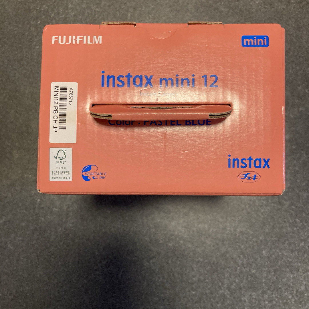 富士フイルム(フジフイルム)のinstax mini 12 パステルブルー　チェキ スマホ/家電/カメラのカメラ(フィルムカメラ)の商品写真