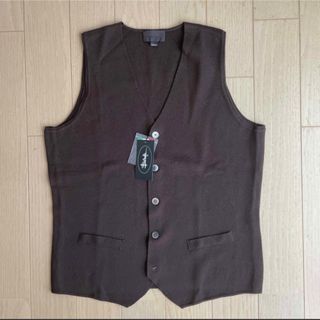 スーツカンパニー(THE SUIT COMPANY)のユニバーサルランゲージ　ミラノリブ ニットジレZEGNA BARUFFA新品　M(ベスト)