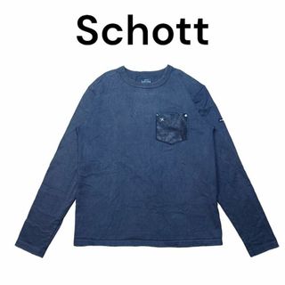 ショット(schott)のSchott　ワンスター　ロンT　レザーポケット　ショット　古着(Tシャツ/カットソー(七分/長袖))