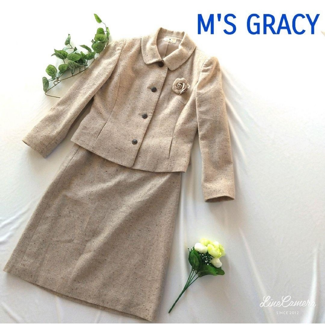 M'S GRACY - エムズグレイシー 毛80% セットアップ スーツ 面接 入学式