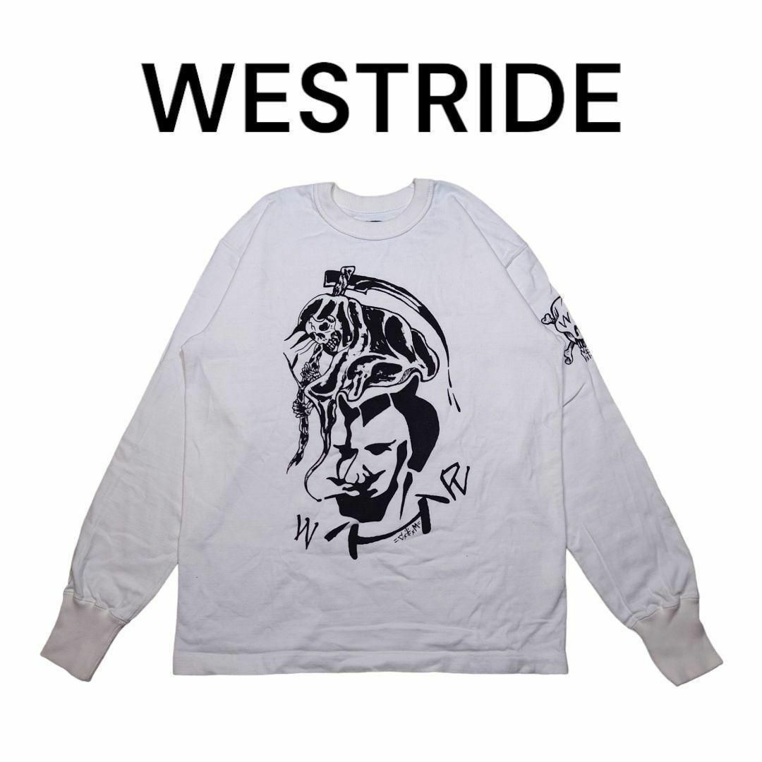 WESTRIDE(ウエストライド)のWESTRIDE　ビッグプリント　ヘビーウエイト　ロンT　ウエストライド　36 メンズのトップス(Tシャツ/カットソー(七分/長袖))の商品写真