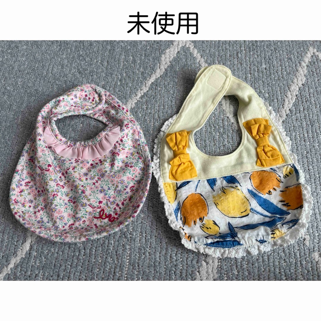 Branshes(ブランシェス)の期間限定　branshes スタイ3枚セット（2枚未使用） キッズ/ベビー/マタニティのこども用ファッション小物(ベビースタイ/よだれかけ)の商品写真