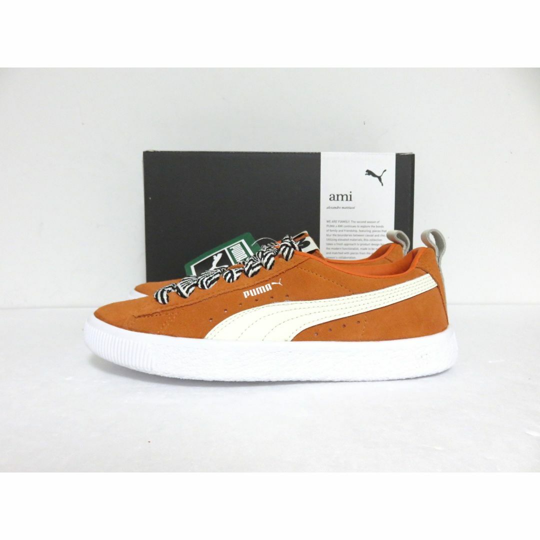 オレンジ定価新品 PUMA × AMI Suede VTG 22 オレンジ 天然皮革 コラボ