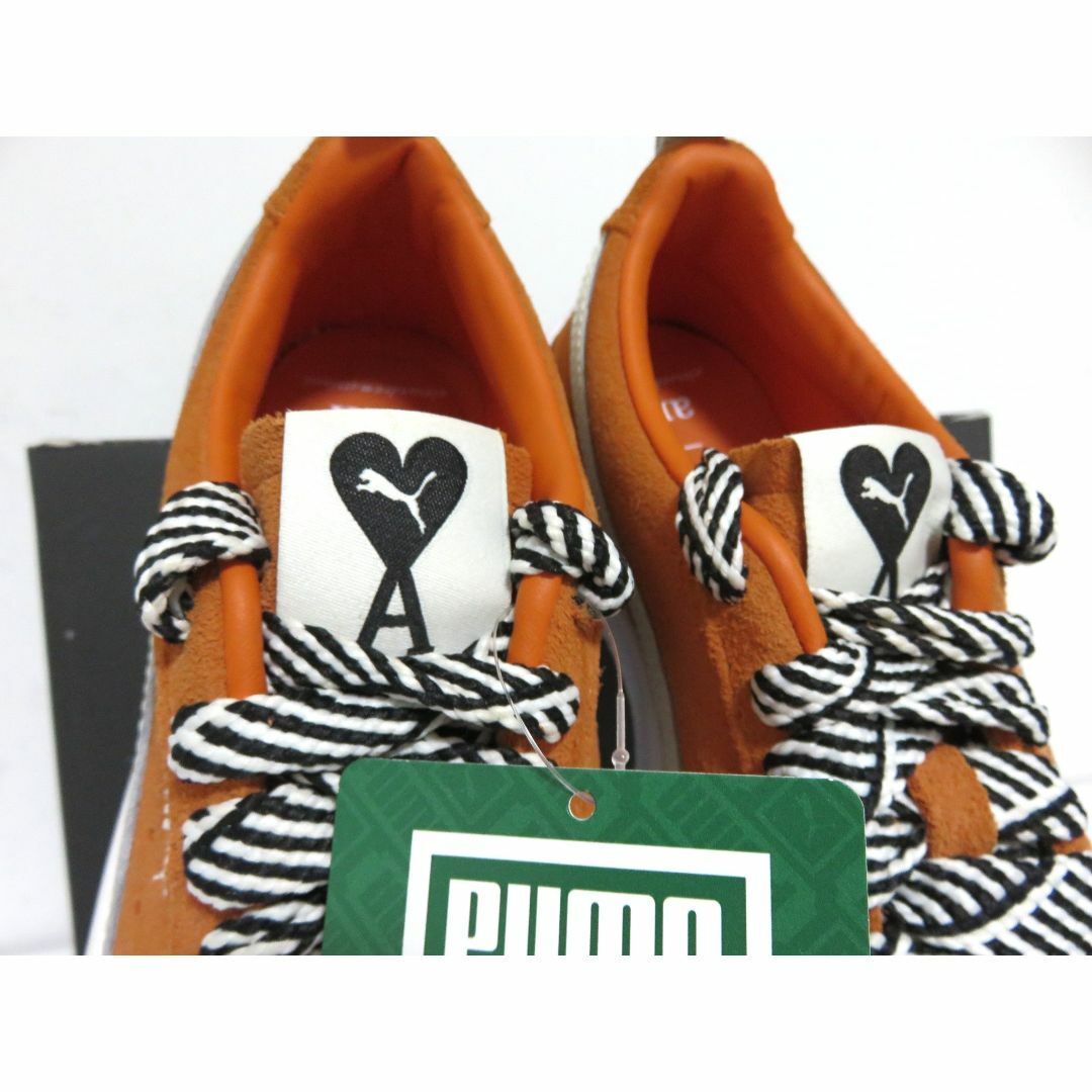PUMA(プーマ)の新品 PUMA × AMI Suede VTG 22 オレンジ 天然皮革 コラボ レディースの靴/シューズ(スニーカー)の商品写真