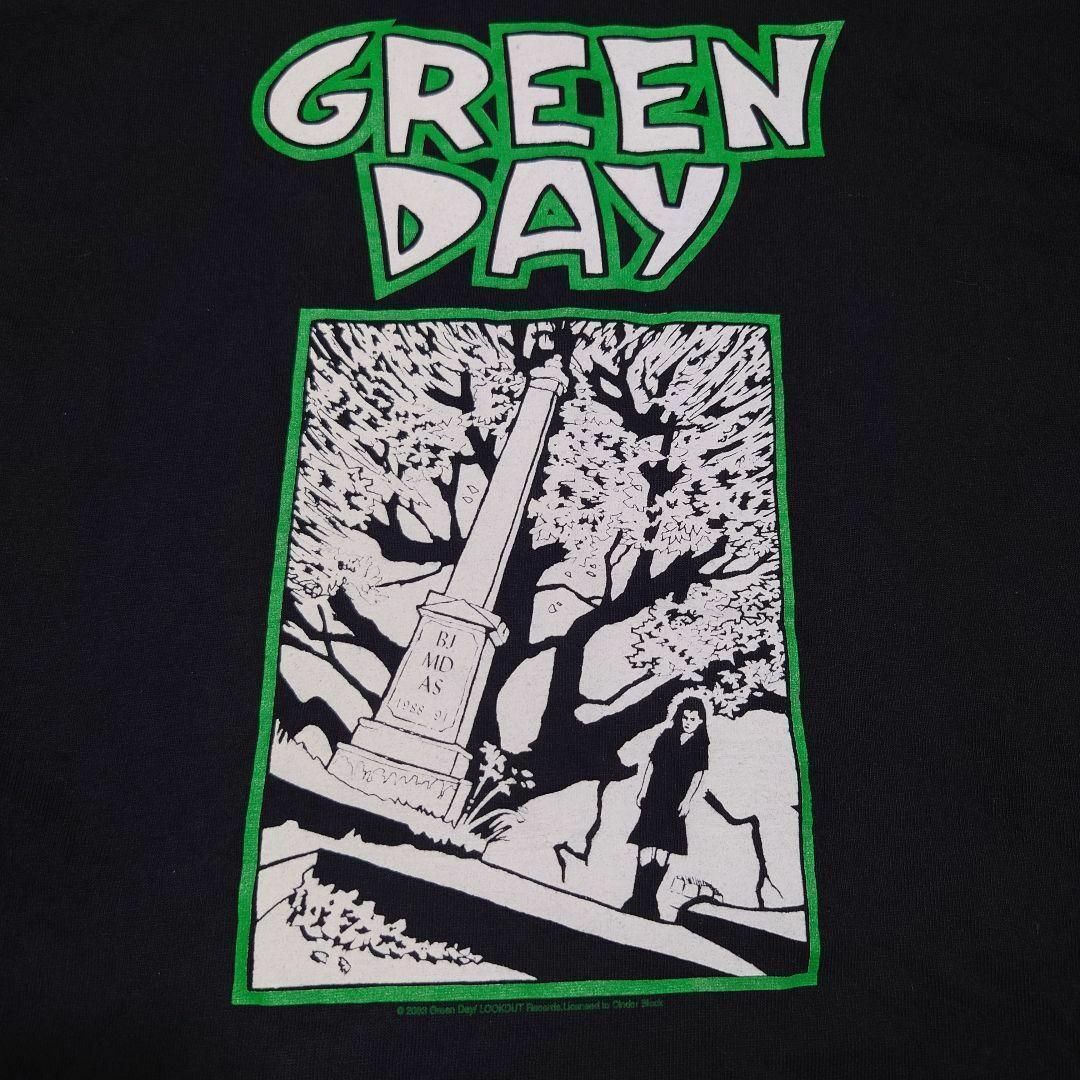 DELTA(デルタ)の00s GREEN DAY　ビッグプリント　Tシャツ　古着　グリーンデイ　デルタ メンズのトップス(Tシャツ/カットソー(半袖/袖なし))の商品写真