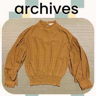 アルシーヴ(archives)の★美品★ archives  アルシーヴ ハイネック シャーリングブラウス(シャツ/ブラウス(長袖/七分))