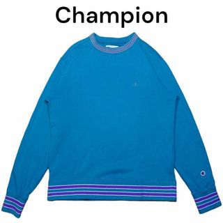 チャンピオン(Champion)の良色　Champion　リブライン　スウェットトレーナー　古着　チャンピオン(スウェット)