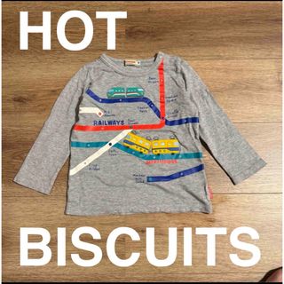 ホットビスケッツ(HOT BISCUITS)の【美品】HOT BISCUITS のりもの 電車 路線 ロンT(Tシャツ/カットソー)