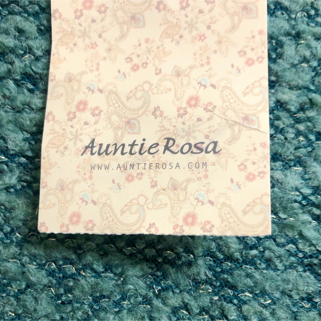 Auntie Rosa(アンティローザ)の新品 タグ付き Auntie Rosa パワショル ニット トップス  グリーン レディースのトップス(ニット/セーター)の商品写真