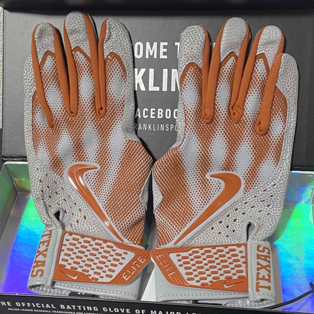 NIKE Alpha Elite グレー × ブラウン Mサイズ バッテ NIKE Alpha Elite グレー × ブラウン Mサイズ バッテ