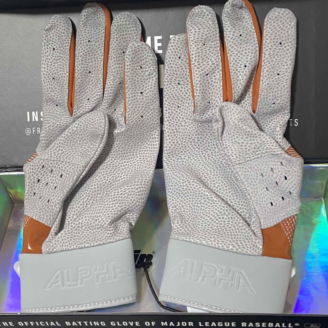 NIKE Alpha Elite グレー × ブラウン Mサイズ バッテ NIKE Alpha Elite グレー × ブラウン Mサイズ バッテ