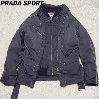 プラダ(PRADA)のプラダスポーツ アーカイブ 3WAYモーターサイクル ダウンジャケット(ダウンジャケット)