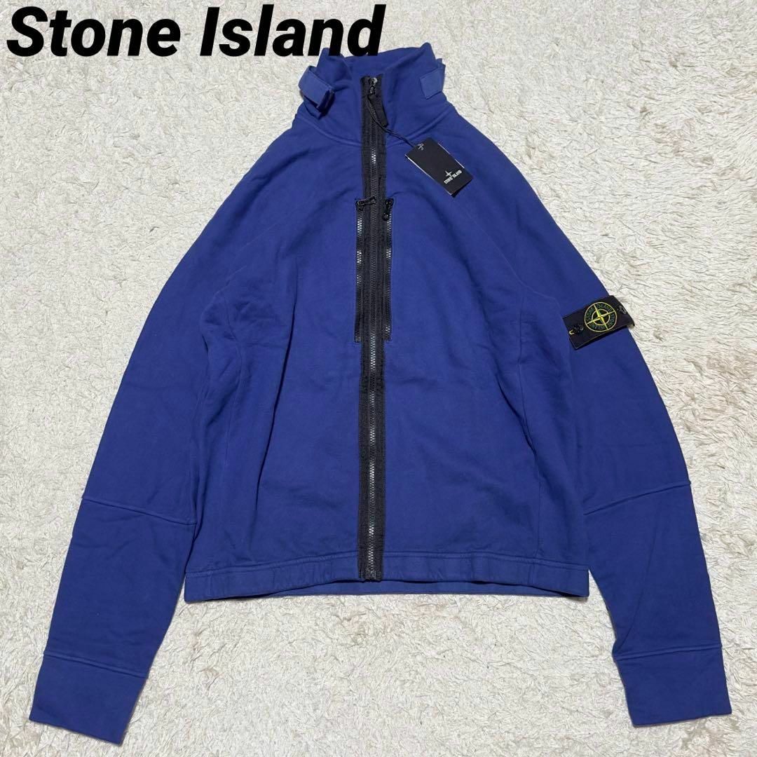 Stone Island 04AW ジップアップ フリースジャケット Lブルー○生産国