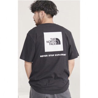 ザノースフェイス(THE NORTH FACE)の韓国ノースフェイスホワイトレーベルボックスロゴラウンドTシャツ NT7UN56黒(Tシャツ/カットソー(半袖/袖なし))