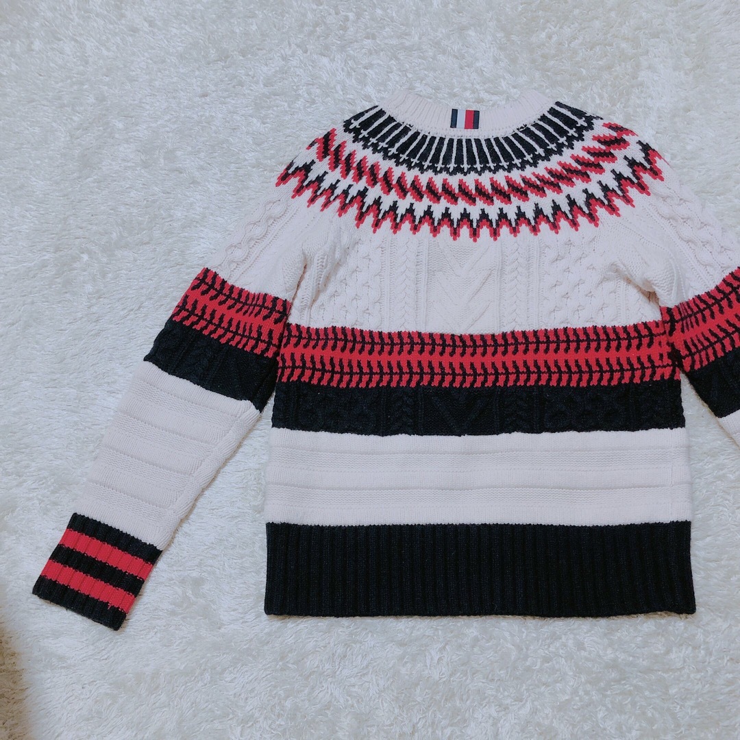 TOMMY HILFIGER(トミーヒルフィガー)の189★美品★トミーヒルフィガー　ウールセーター　ニット　ノルディック　メンズM メンズのトップス(ニット/セーター)の商品写真