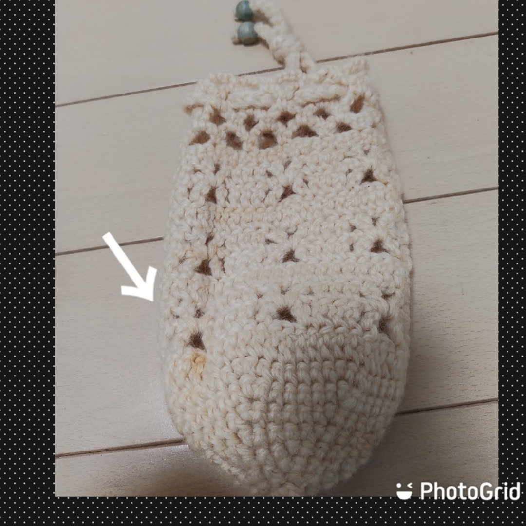手編み　ペットボトルケース ハンドメイドのファッション小物(ポーチ)の商品写真
