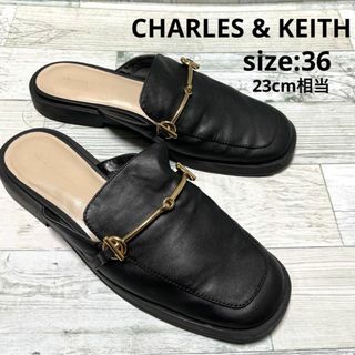 チャールズアンドキース(Charles and Keith)のチャールズアンドキース CHARLES & KEITH ミュール ブラック 36(ミュール)