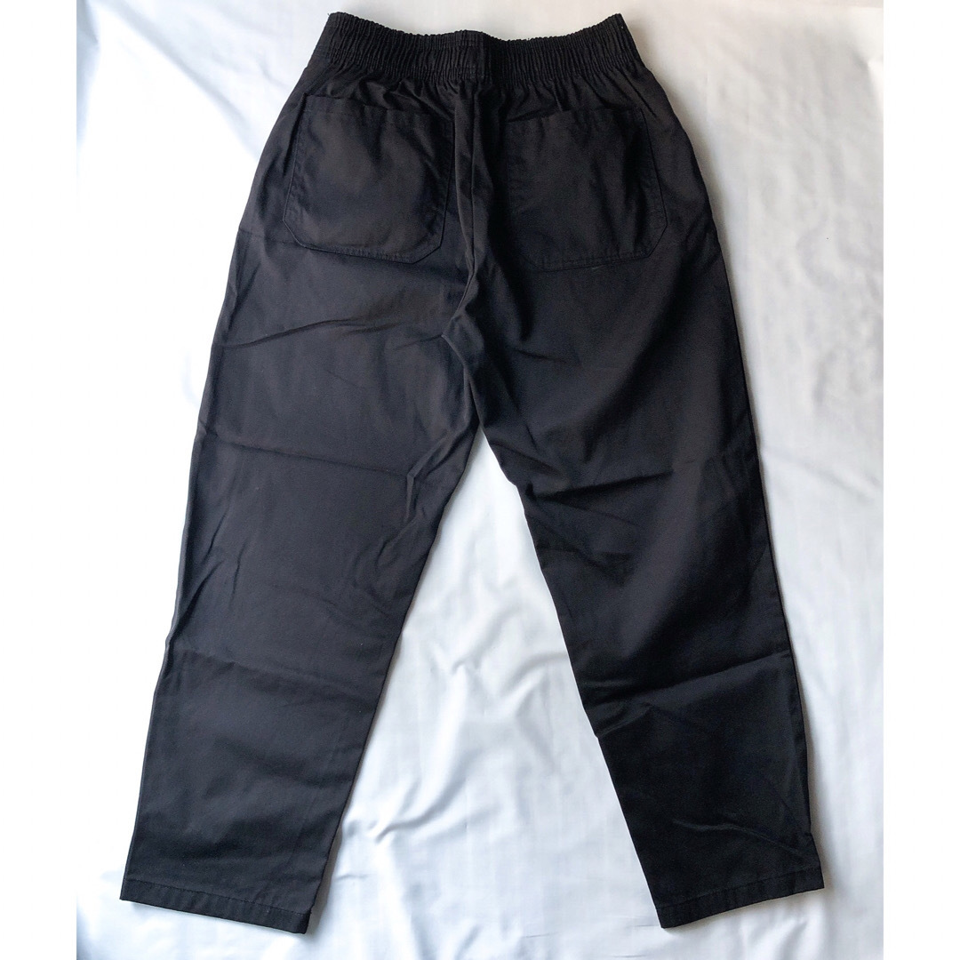 GU(ジーユー)のGU  メンズL   シェフパンツ　黒　イージーパンツ　ウエストゴム　古着パンツ メンズのパンツ(ワークパンツ/カーゴパンツ)の商品写真