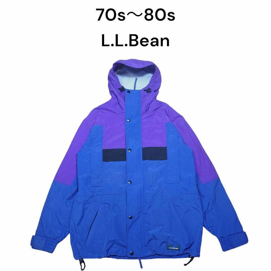 旧ロゴ　70s 80s　LLBean　ナイロンジャケット　　エルエルビーン39s90