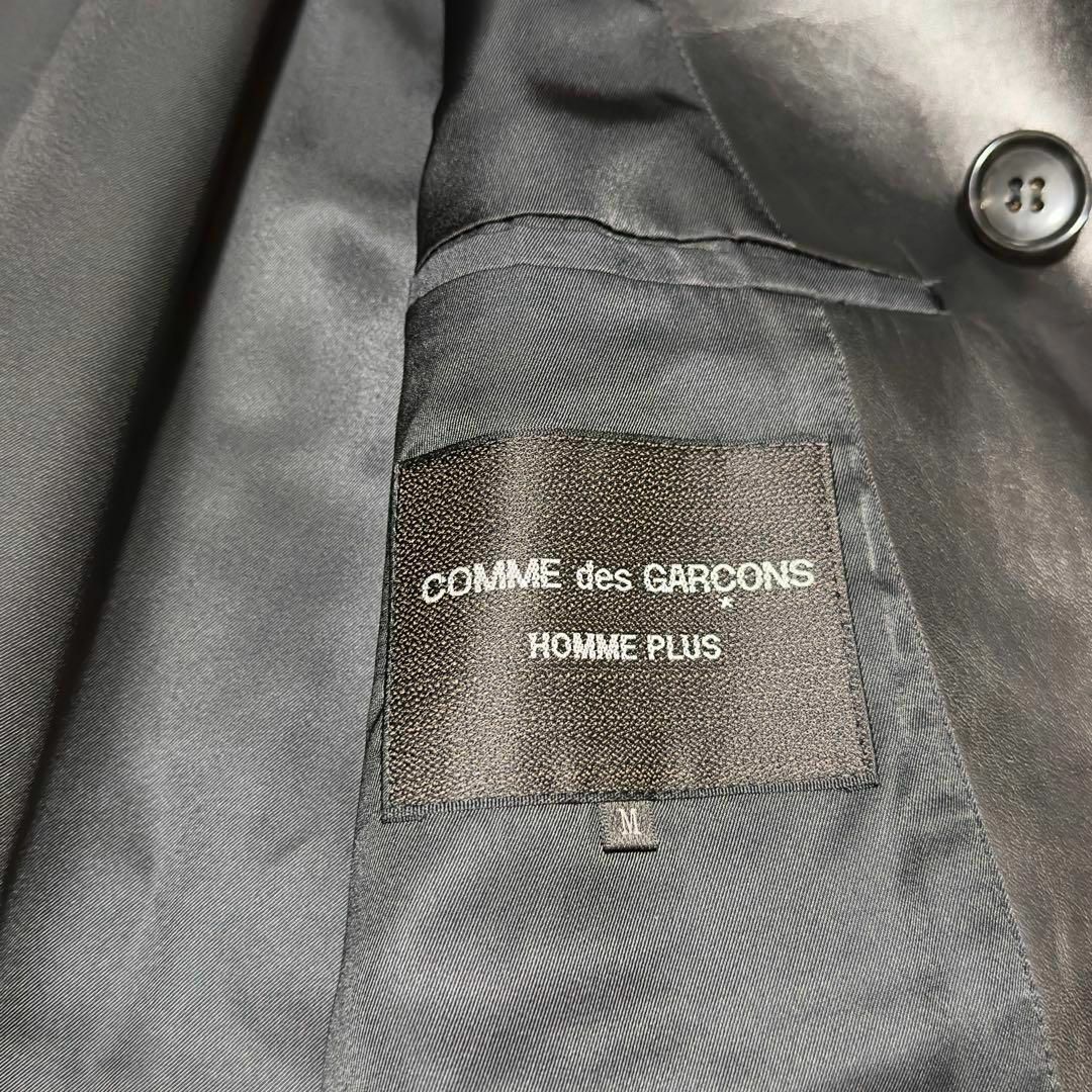 COMME des GARCONS HOMME PLUS(コムデギャルソンオムプリュス)のコムデギャルソンオムプリュス AD2001 サイケ期 オールレザー Pコート メンズのジャケット/アウター(レザージャケット)の商品写真