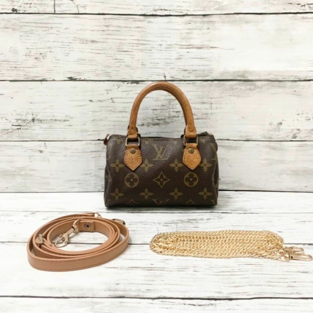 【良品】M41534 Louis Vuitton ミニスピーディ モノグラムのサムネイル