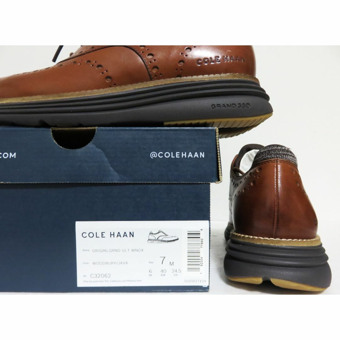 Cole Haan(コールハーン)の新品 COLE HAAN オリジナルグランド ウイングチップ 7 ブラウン メンズの靴/シューズ(ドレス/ビジネス)の商品写真