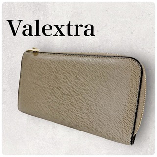 ヴァレクストラ(Valextra)のValextra ヴァレクストラ ベージュ 長財布 L字ファスナー402175(財布)