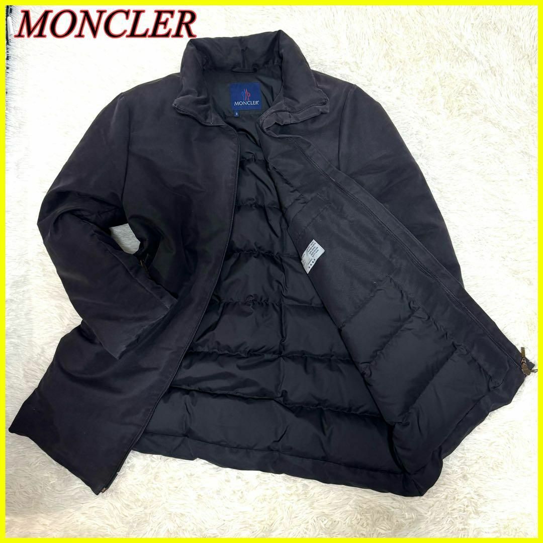 【人気】MONCLER モンクレールダウンコート ジャケット ブラック 3 L | フリマアプリ ラクマ