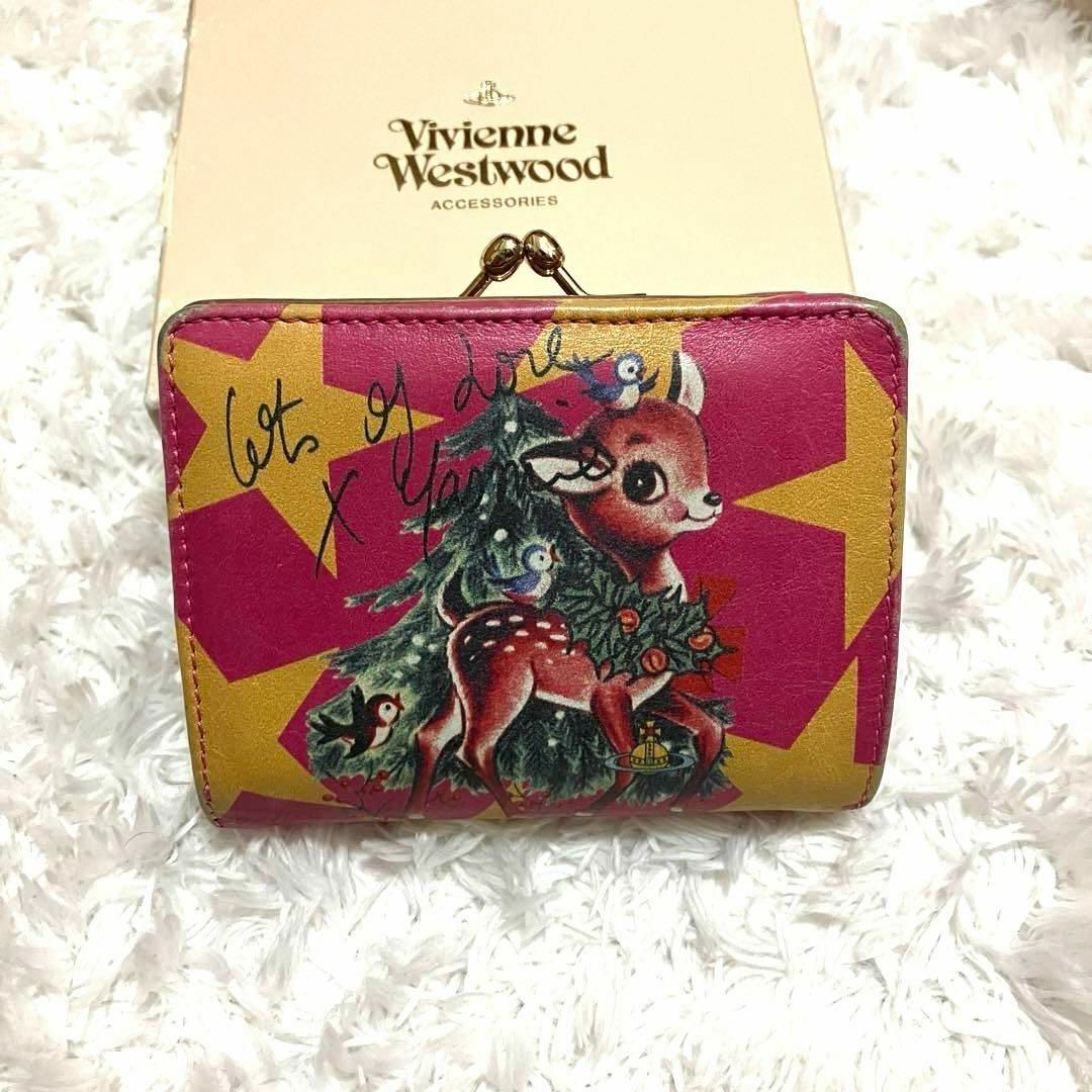 Vivienne Westwoodヴィヴィアンがま口三つ折り財布 赤 箱付き新品