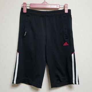 adidas - アディダス　半ズボン　ハーフパンツ　ジャージ　スポーツウェア　レディースブラック